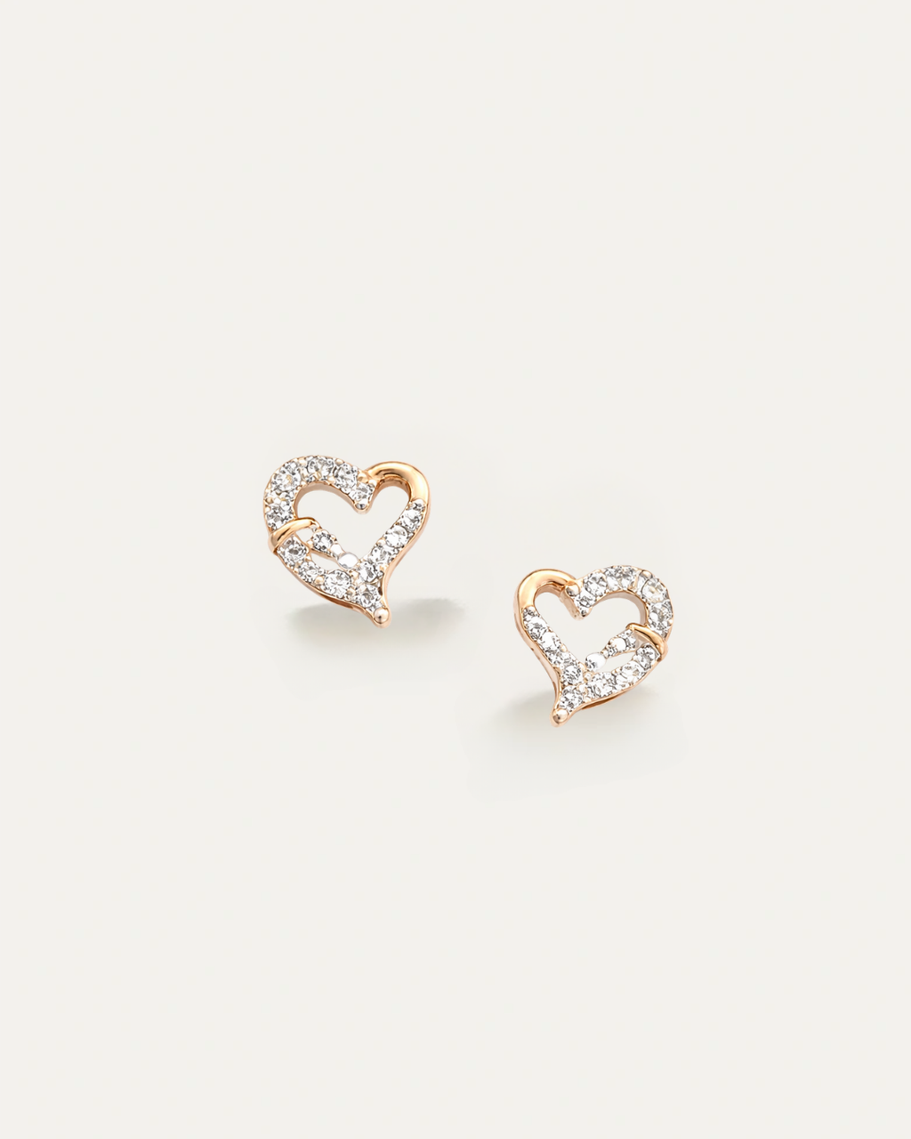 Shining Open Hearts Earrings